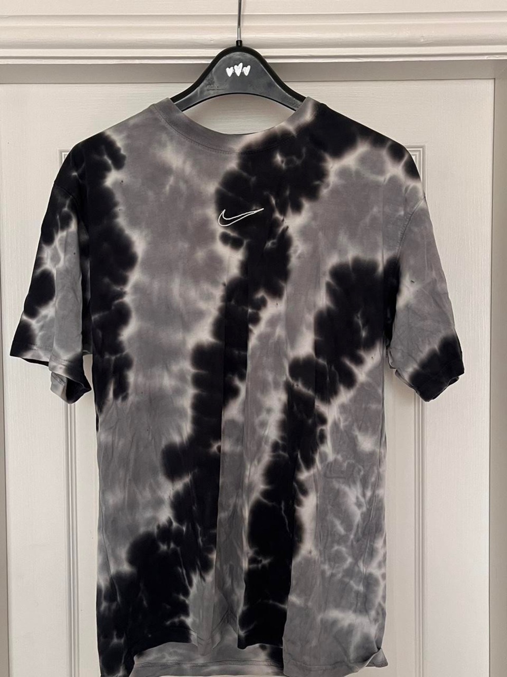 Nike Black & Gray Tie-Dye Short Sleeve Tee